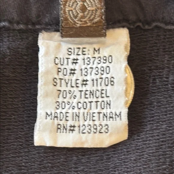 XCVI Fleece Mercantile Tencel & Cotton Black Zip Jacket Size M - Picture 9 of 13